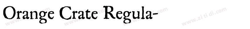 Orange Crate Regula字体转换